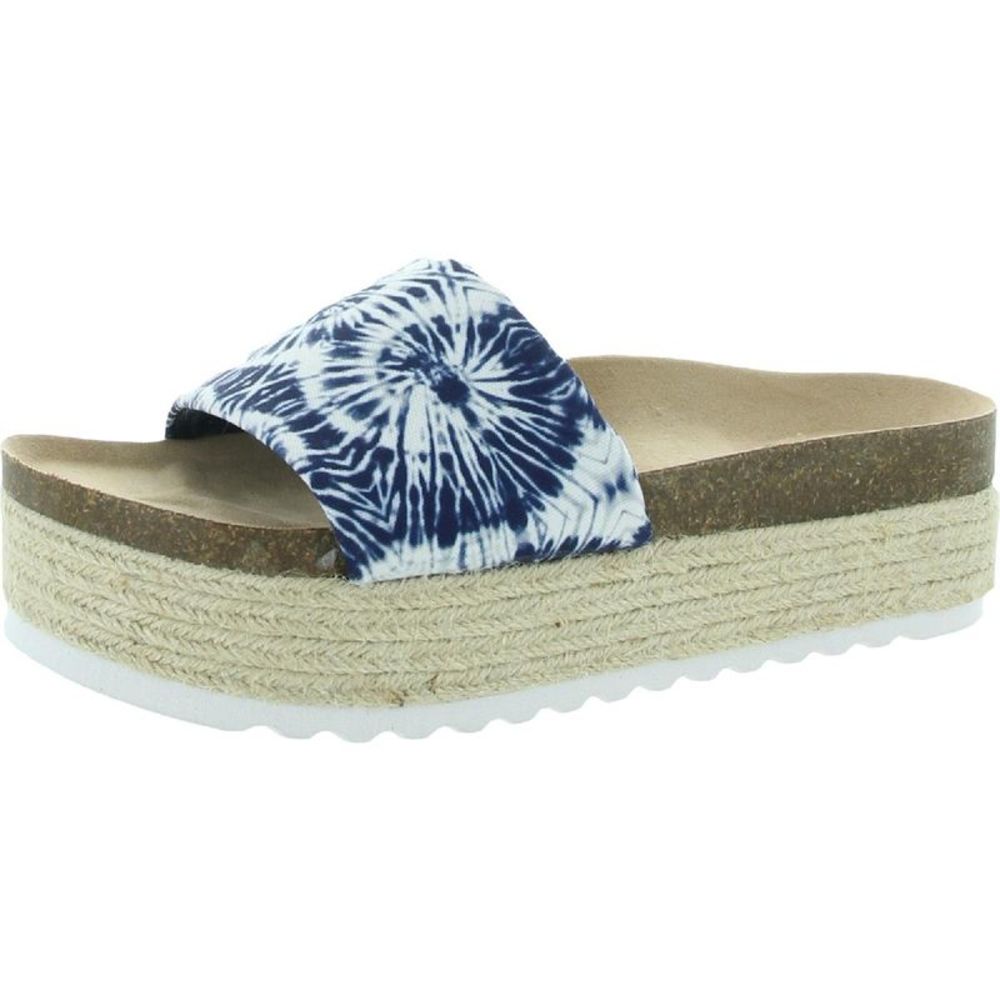 Dirty Laundry Womens Pippa Blue Man Made Flatforms Espadrilles Shoes NWOB